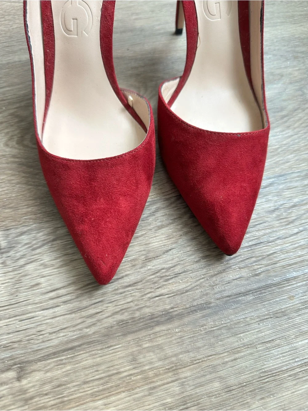 Mango Women’s Size 9 Burgundy Pointed-Toe High Heels